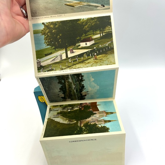 1950s Souvenir Postcard Folder of MIDLAND ONTARIO CANADA 15 Old Photos - Picture 6 of 8